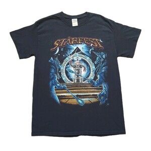 Starfest 2015 Mens Size Medium Mens Black Gildan T-Shirt Space Robot